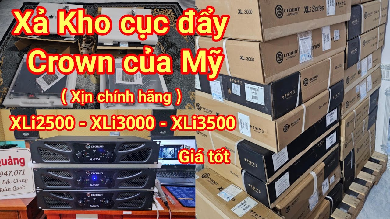 Xả kho cục đẩy Mỹ , Crown XLi2500 , XLi3000 và XLi3500 chính hãng giá tốt .