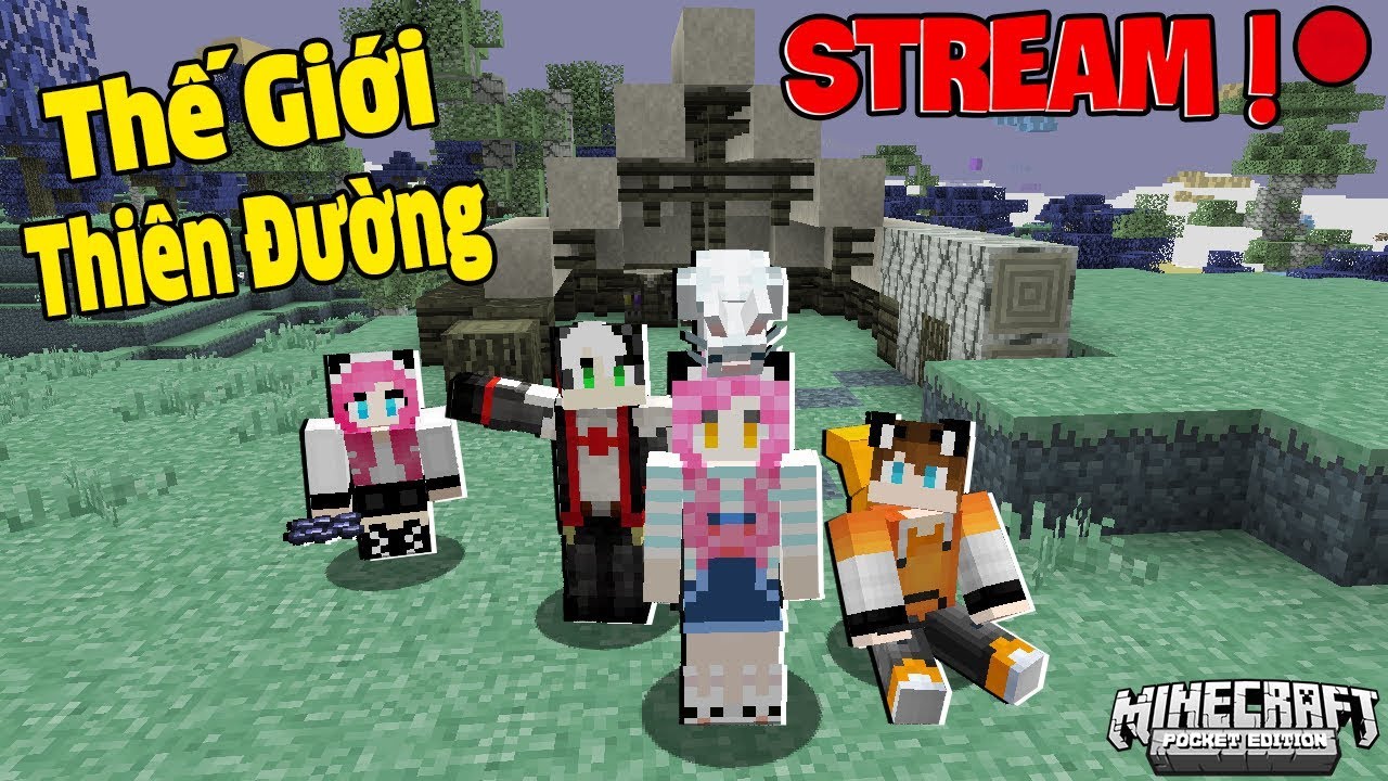 THỬ THÁCH SINH TỒN THẾ GIỚI THIÊN ĐƯỜNG*REDHOOD MỀU CHỊ PANDA VÀ FOXB SINH TỒN THẾ GIỚI THIÊN ĐƯỜNG