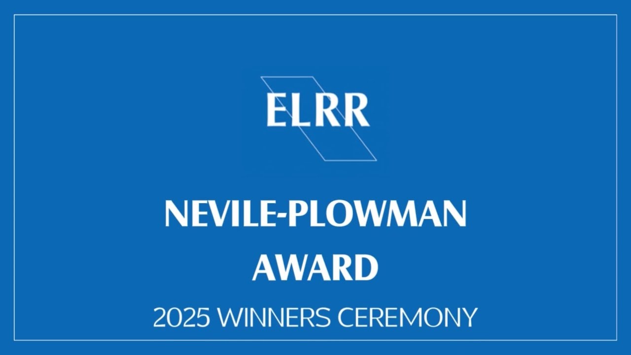 Awarding The ELRR's 2024 Nevile-Plowman Prize