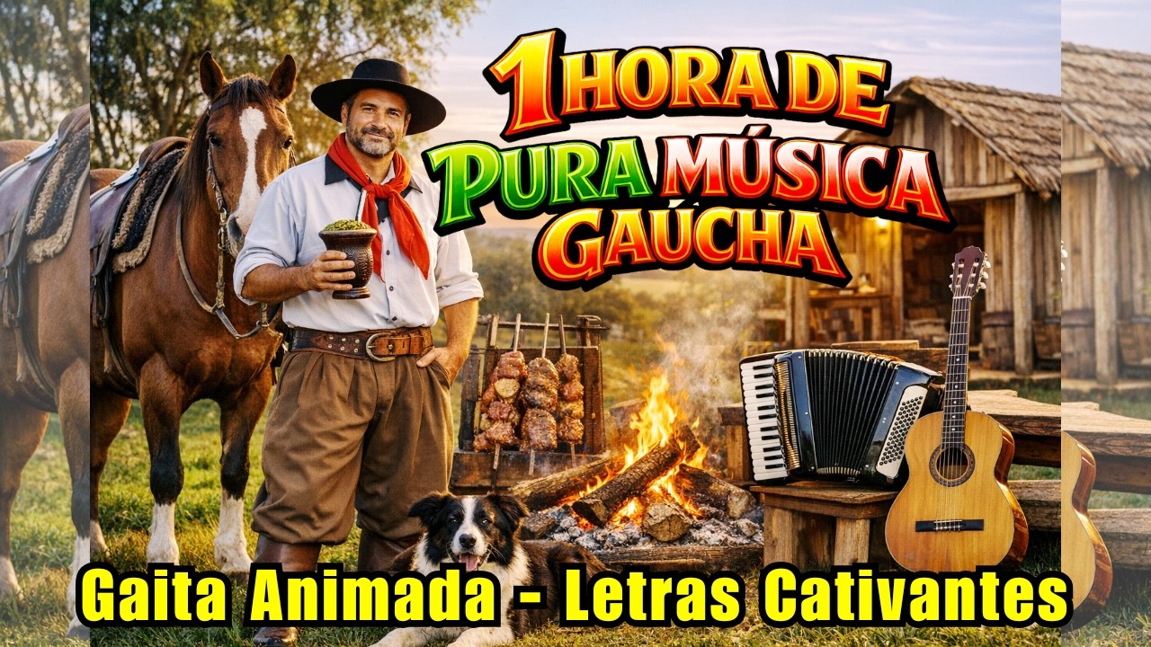 🪗1 Hora de Pura Música Gaúcha | Vanerão, Xote e Clássicos | Letras Cativantes