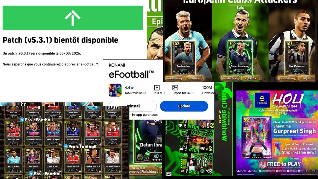 Mise à jour eFootball 2026 !! Qu’est-ce qui arrive demain et lundi dans eFootball 🤩 Épique & pièces