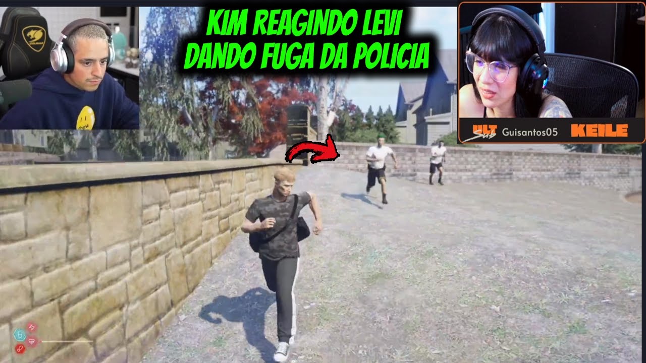 KIM REAGINDO LEVI DANDO FUGA NA POLICIA
