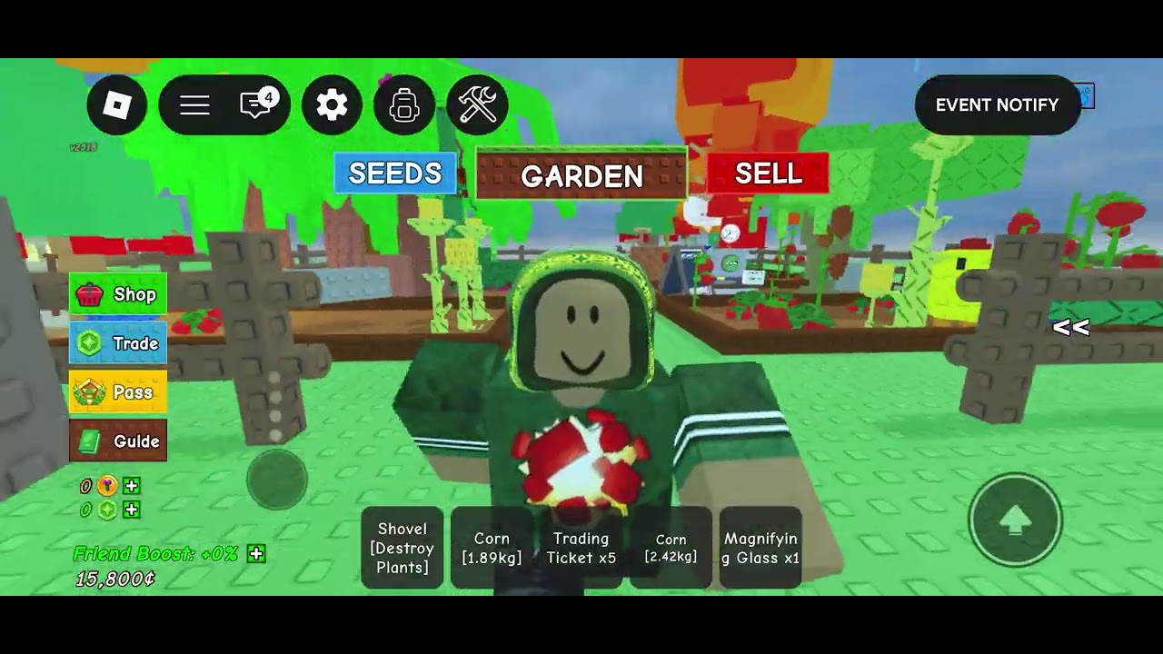 Play grow a garden