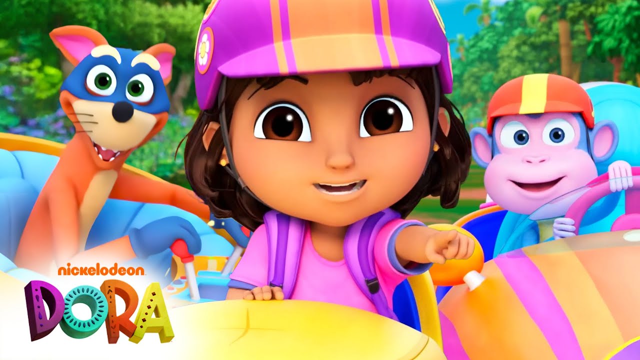 Dora & Boots Ride in the BFF Race! 🏁 Full Scene | Dora & Friends