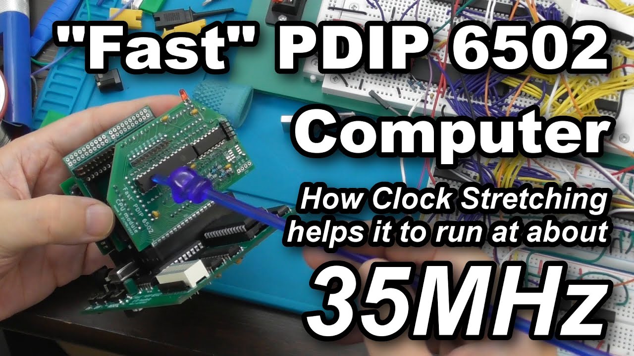 Fast PDIP 6502 computer explained