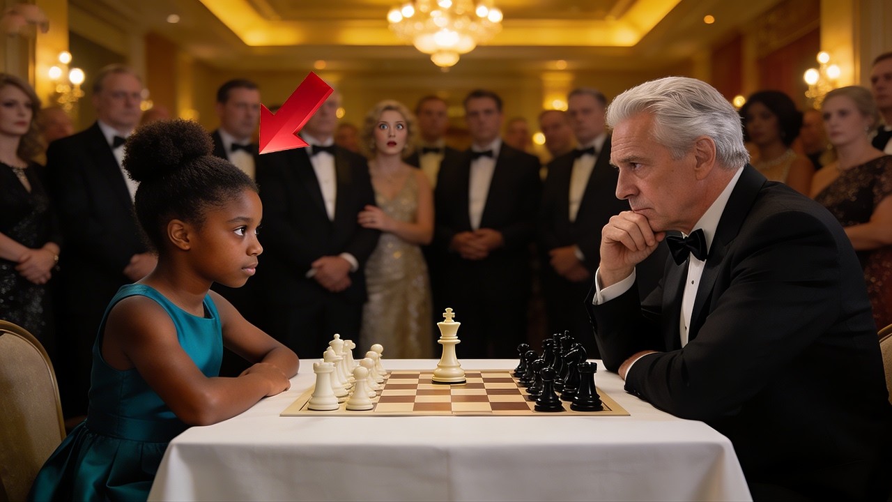 Billionaire Invites Black Maids Daughter to Play Chess for Fun, He Didnt Know She Is CHILD GENIUS!