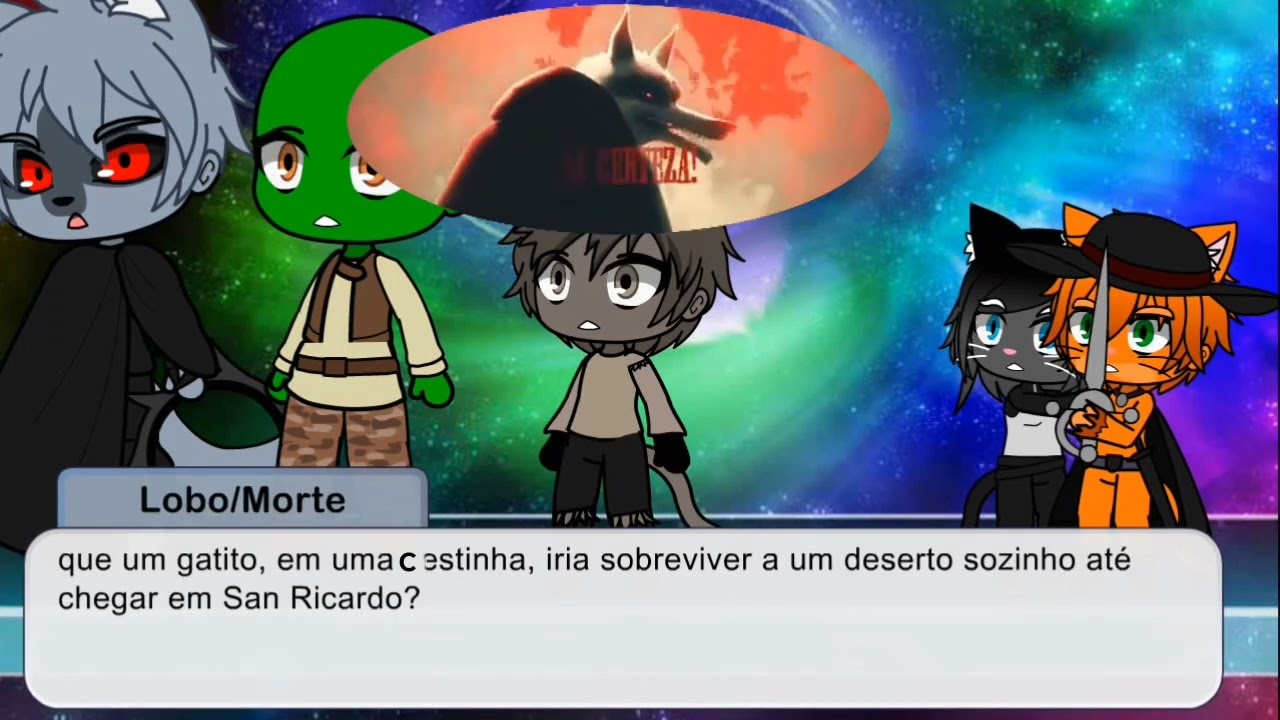 Gato de botas, seus amigos e Lobo/Morte react a "Morte" |Enygma| (