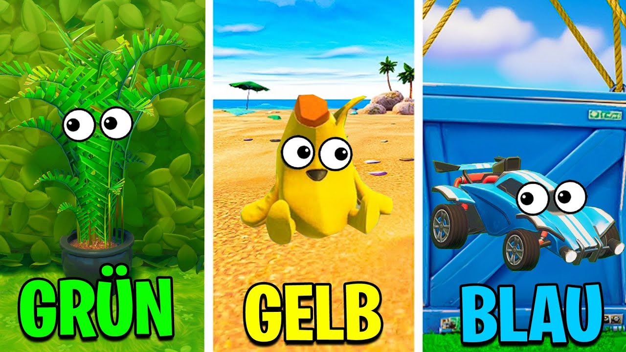 WÄHLE EINE FARBE IM Fortnite PROP HUNT!