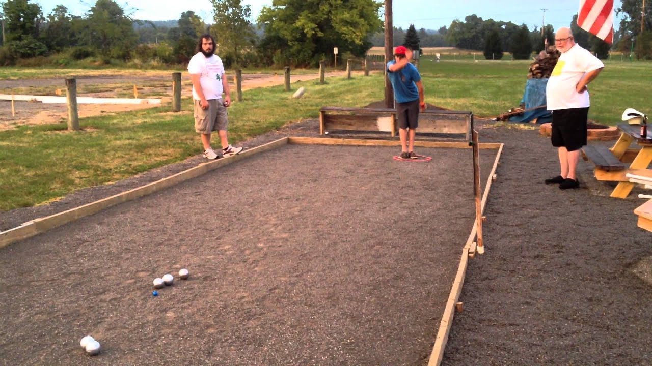 Josh Shooting 9/19/13 at Zanesfield Petanque Club