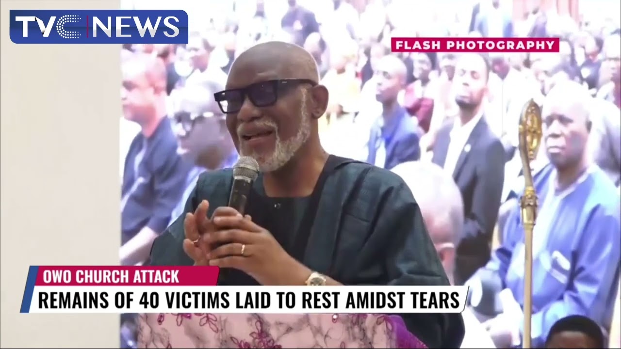 Tears Flow Freely As 40 Victims Of Owo Church Attack Laid To Rest