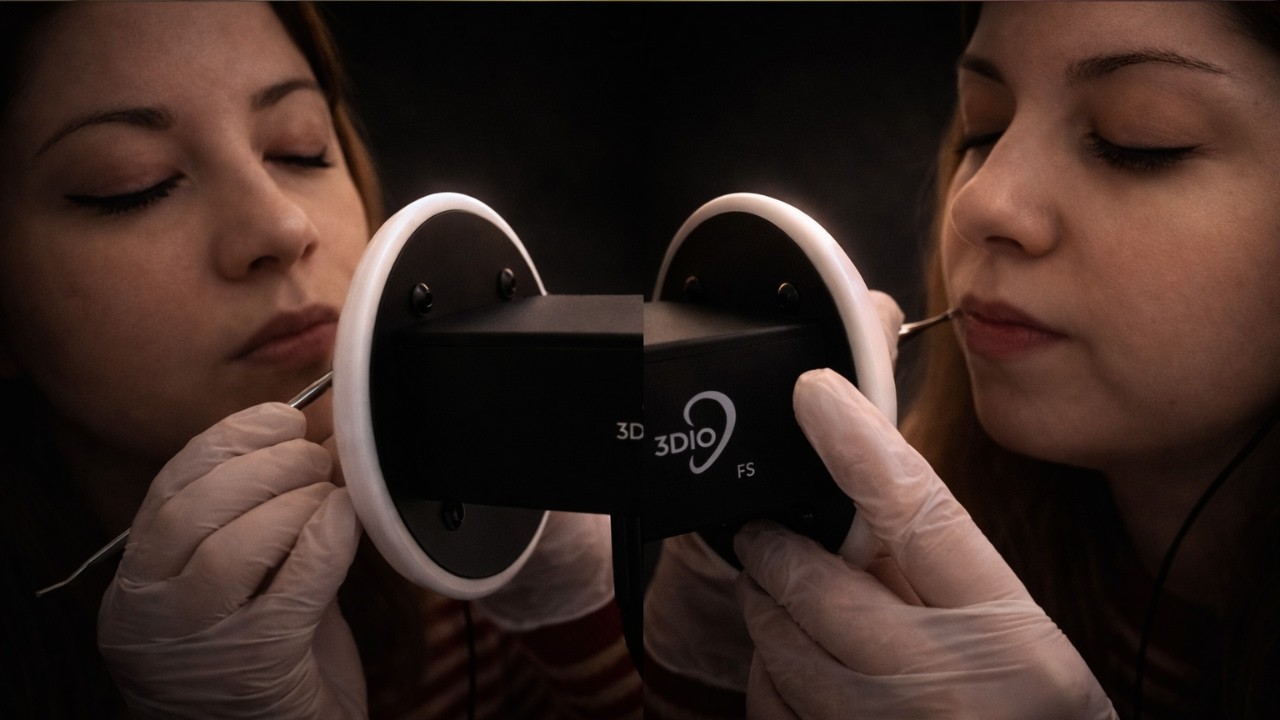 ASMR 3Dio Twin Ear Cleaning | Both Ears, Slow, Deep & Detailed (Minimal Talking)