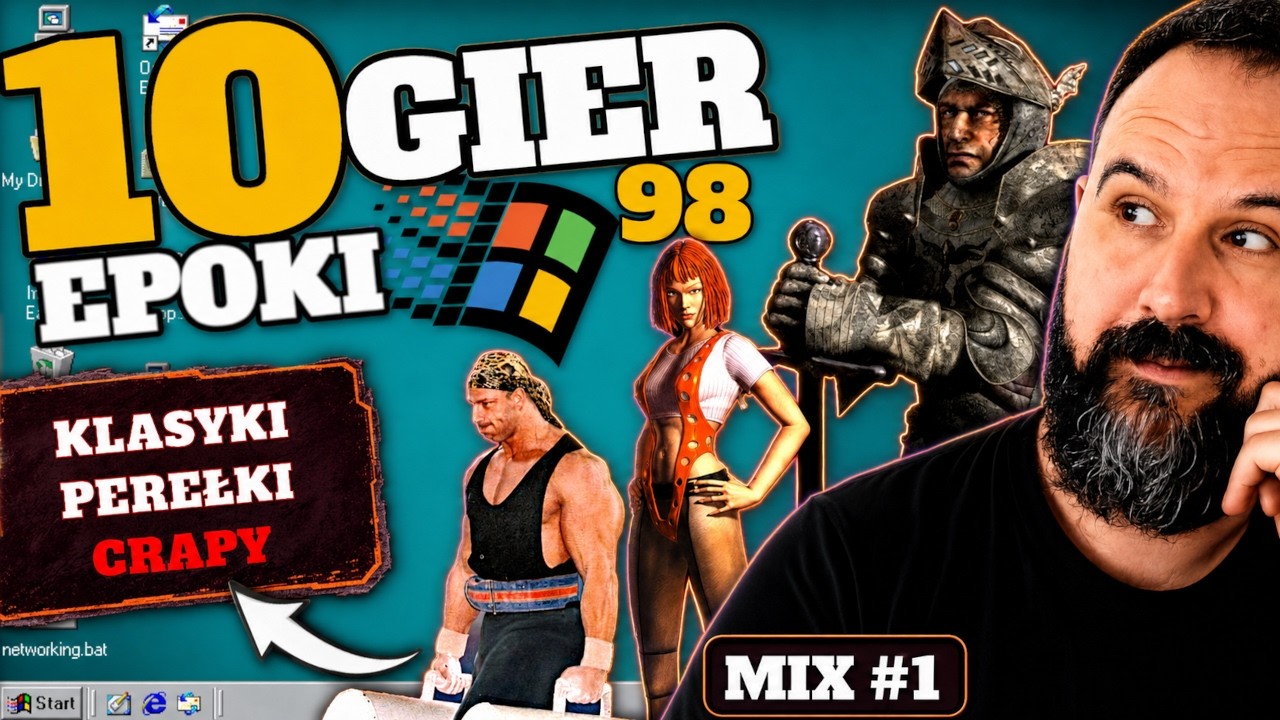10 LOSOWYCH gier z Windows 98: HITY, CRAPY i PEREŁKI