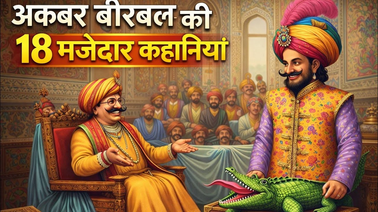 Hindi story 📖अकबर बीरबल की 18 majedar लोकप्रिय कहानियां 🏵️