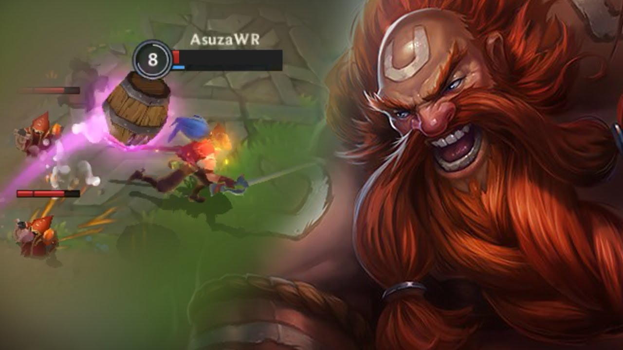 WILD RIFT BUFFED GRAGAS JUNGLE GAMEPLAY (Build & Runes)