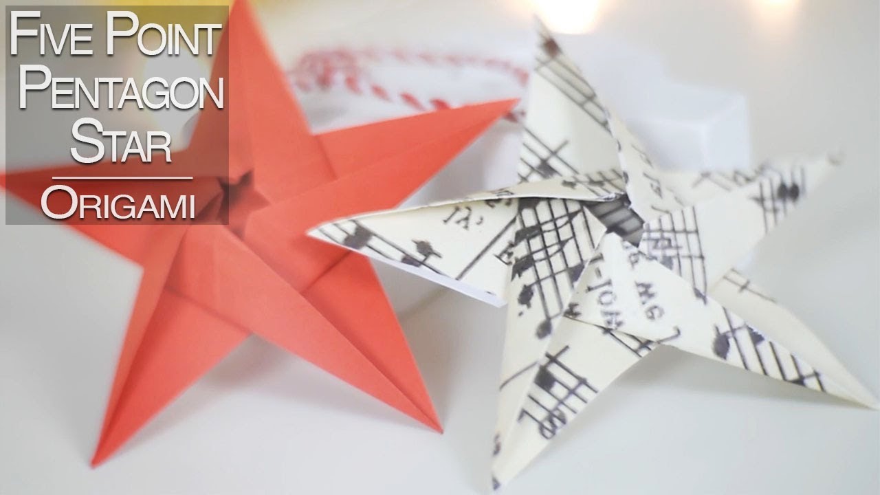 Five Point Pentagon Modular Origami Star | Nekkoart