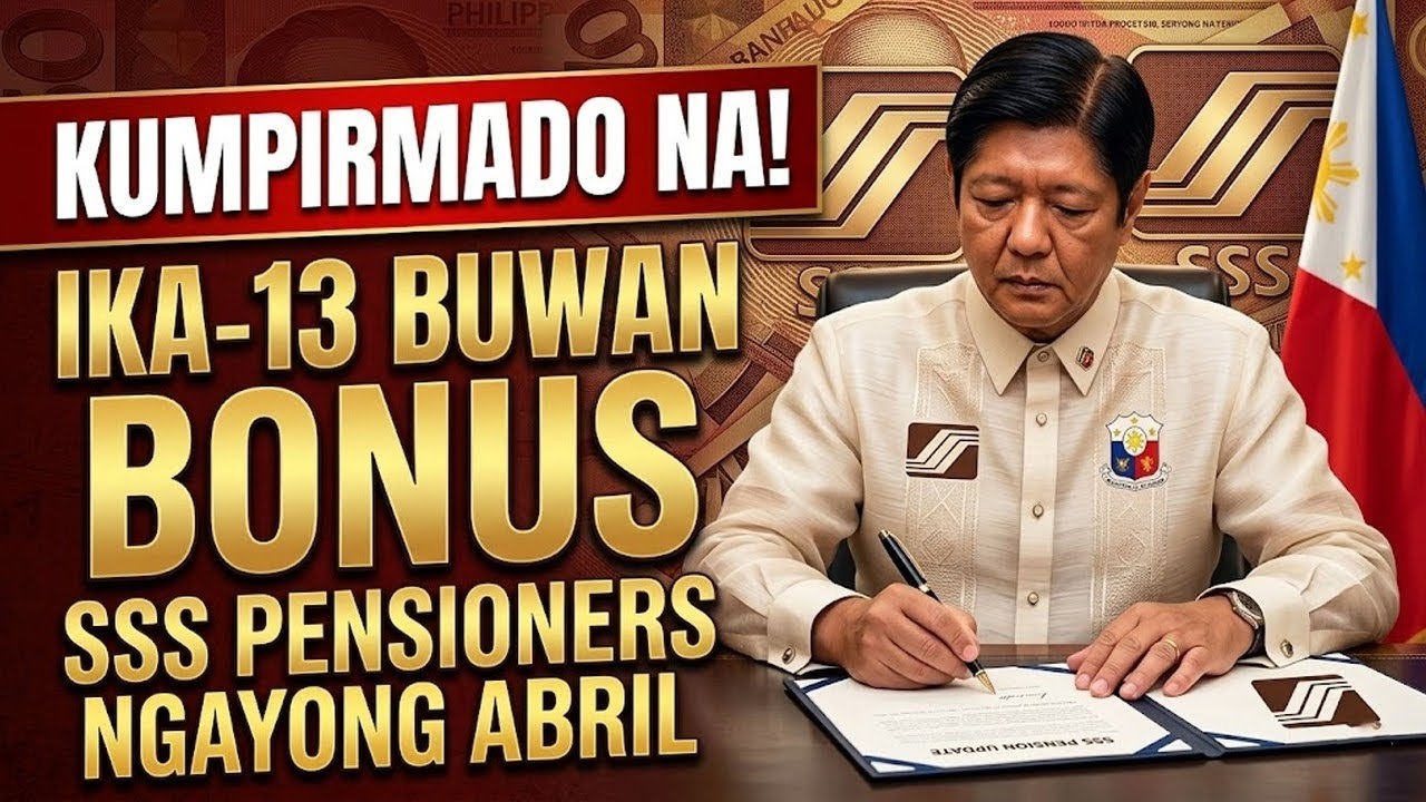 Kumpirmado na! Matatanggap ng mga SSS Pensioners ang kanilang ika-13 buwang bonus ngayong Abril