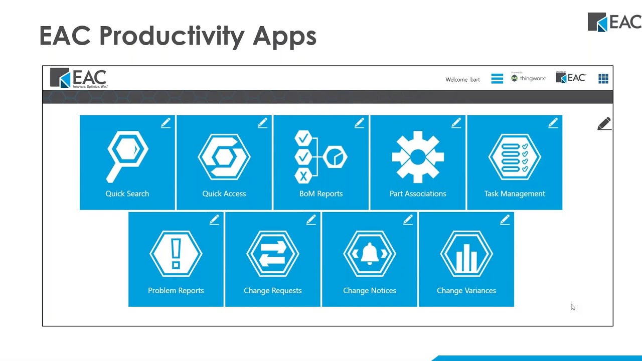 EAC Productivity Apps for PTC Windchill Users