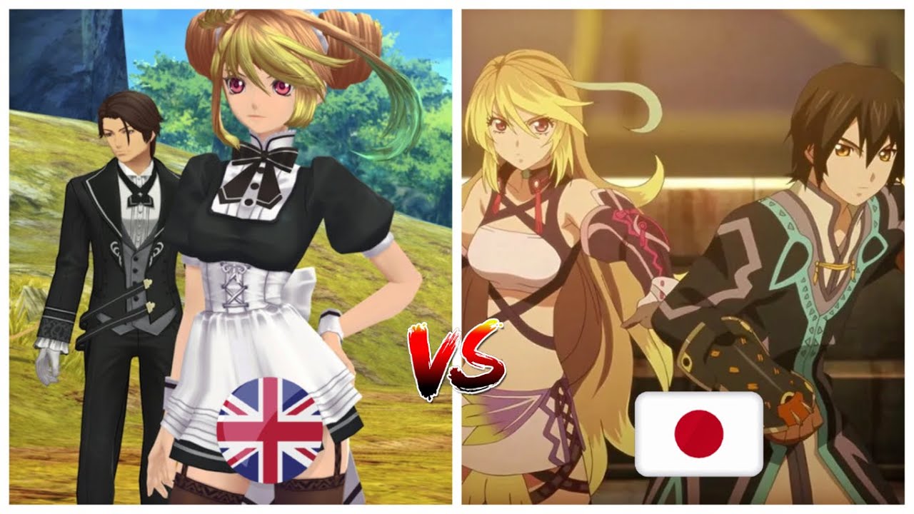 ENGLISH vs JAPANESE Voice Comparison -Tales of Xillia Remastered