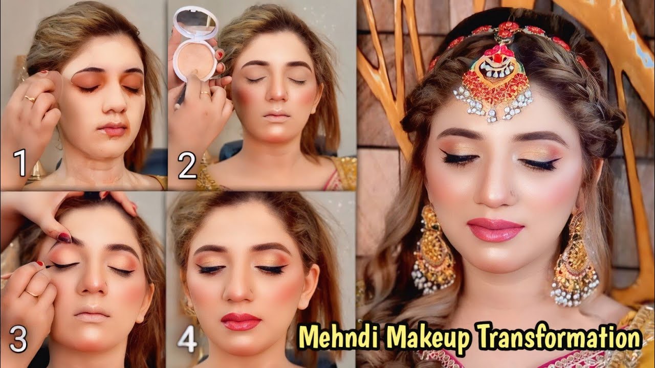 Soft Mehndi Makeup Look: A Simple & Elegant Makeup Tutorial | Specially for Beginners...