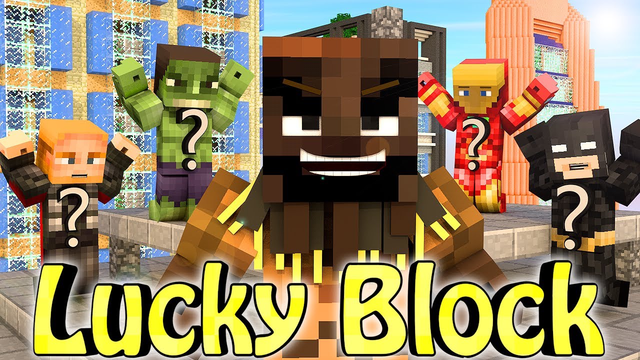 Minecraft | LUCKY BLOCK SUPERHERO BOSS CHALLENGE - SuperHero Villians: The Scarecrow