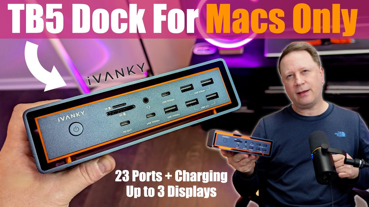Лучшая док-станция Thunderbolt 5 для Mac? Для MacBook, Mac mini и Mac Studio — IVANKY FusionDock ...