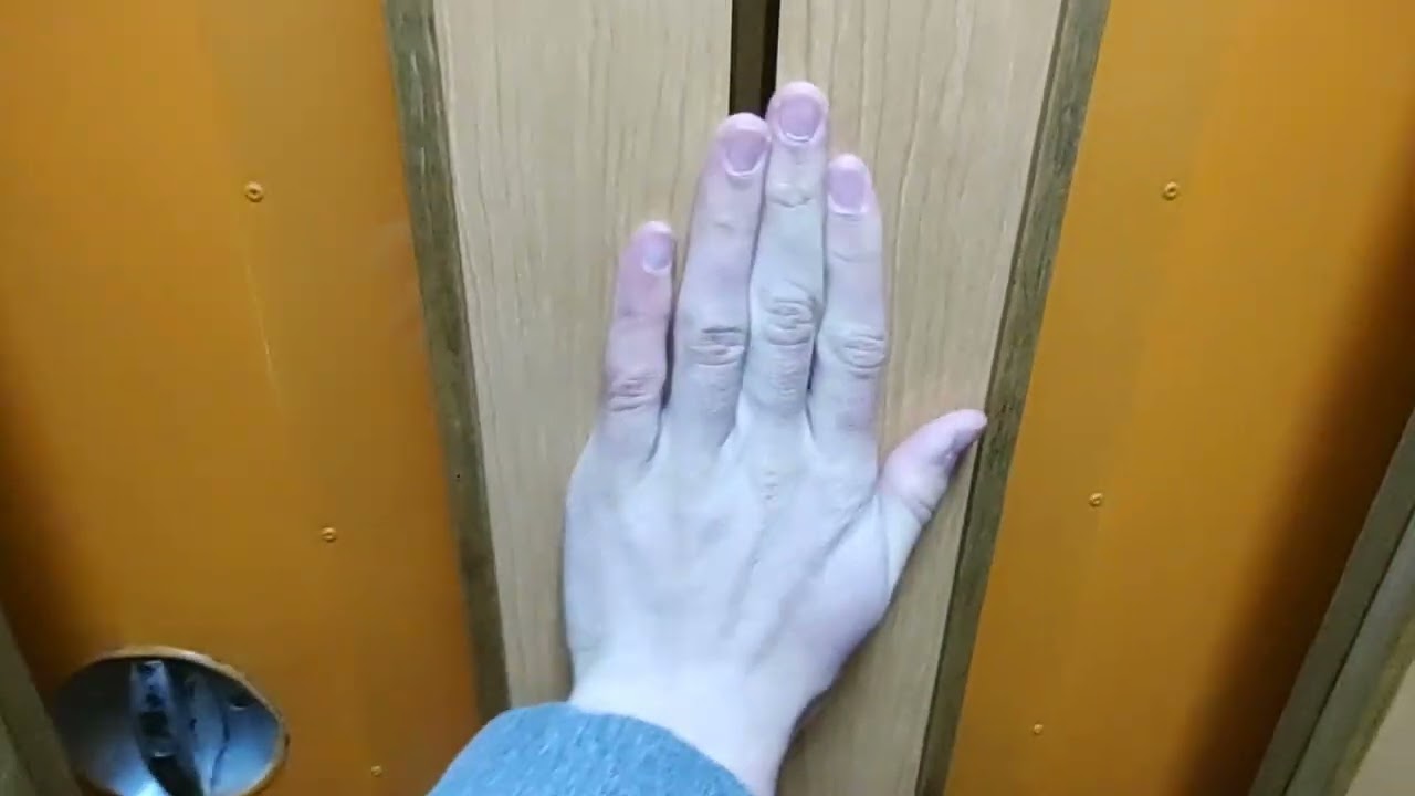 ORIGINAL RARE DAKA elevator at Domagojeva 12, Zagreb, Croatia