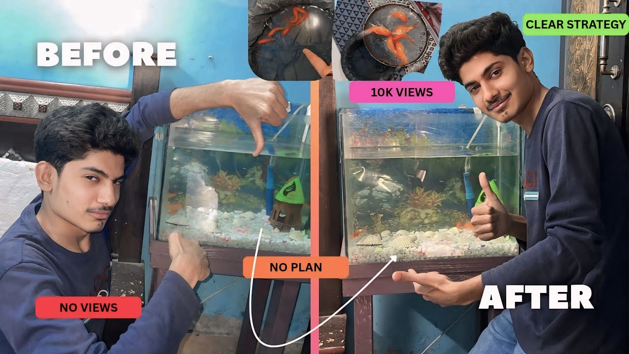 CLEAR FISHS 🐟 AQUARIUM 🫧🧼 || BEFORE 🤢 AND AFTER 🤩