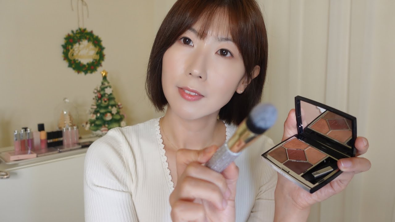 ASMR 연말파티 메이크업 Doing Your Holiday Party Makeup🎄 (Layered Sounds)
