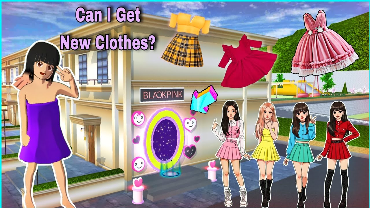 There's a Portal to Secret BLACKPINK Kids Clothes Party in Sakura School Simulator