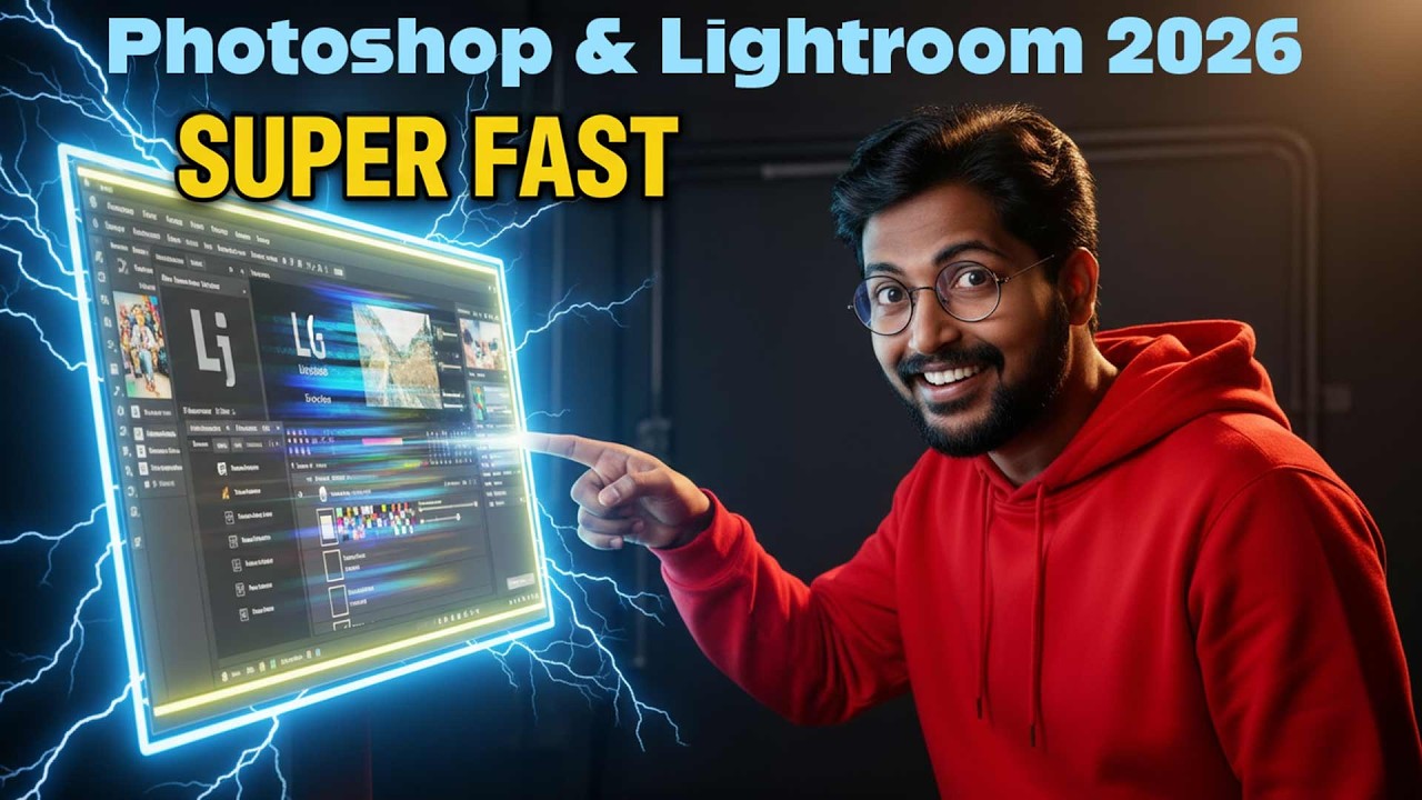 Photoshop & Lightroom 2026 Best Settings 🔥 Editing Speed 2x Fast!