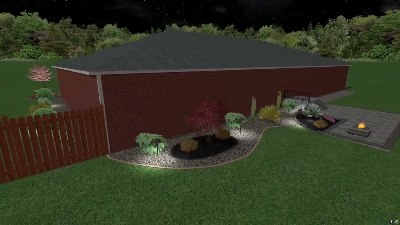 landscape proposal patio and softscape