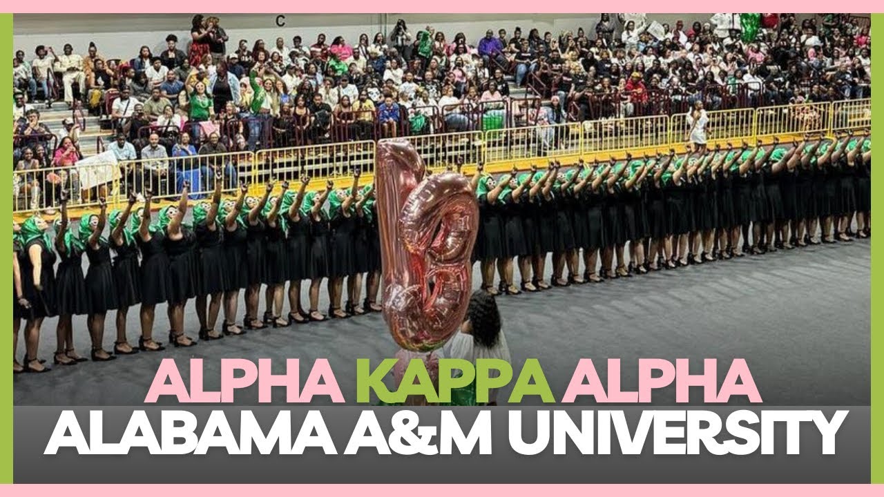 Gamma Mu chapter of Alpha Kappa Alpha at Alabama A&M University - Spring 2024 Probate