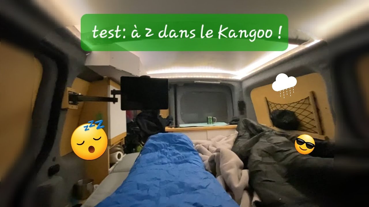 😴 DORMIR à 2 dans le Kangoo MiniVan 🌱