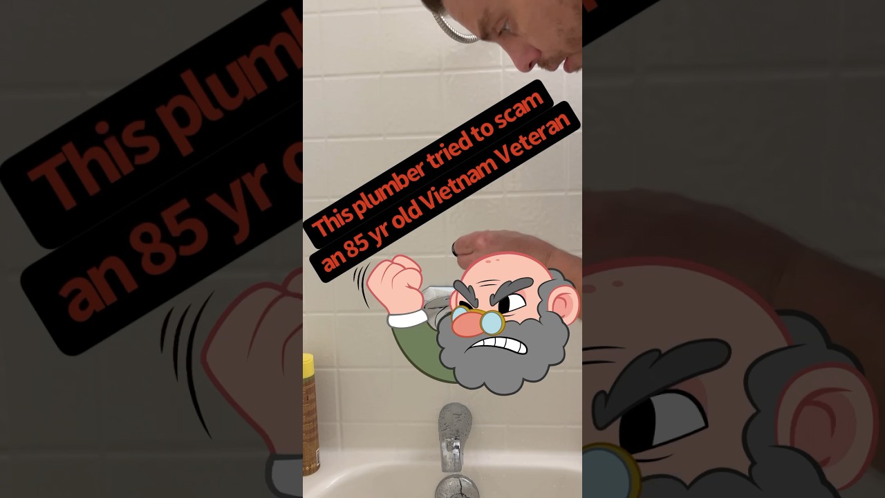 Plumber tries to scam an 85 year old Veteran!! 