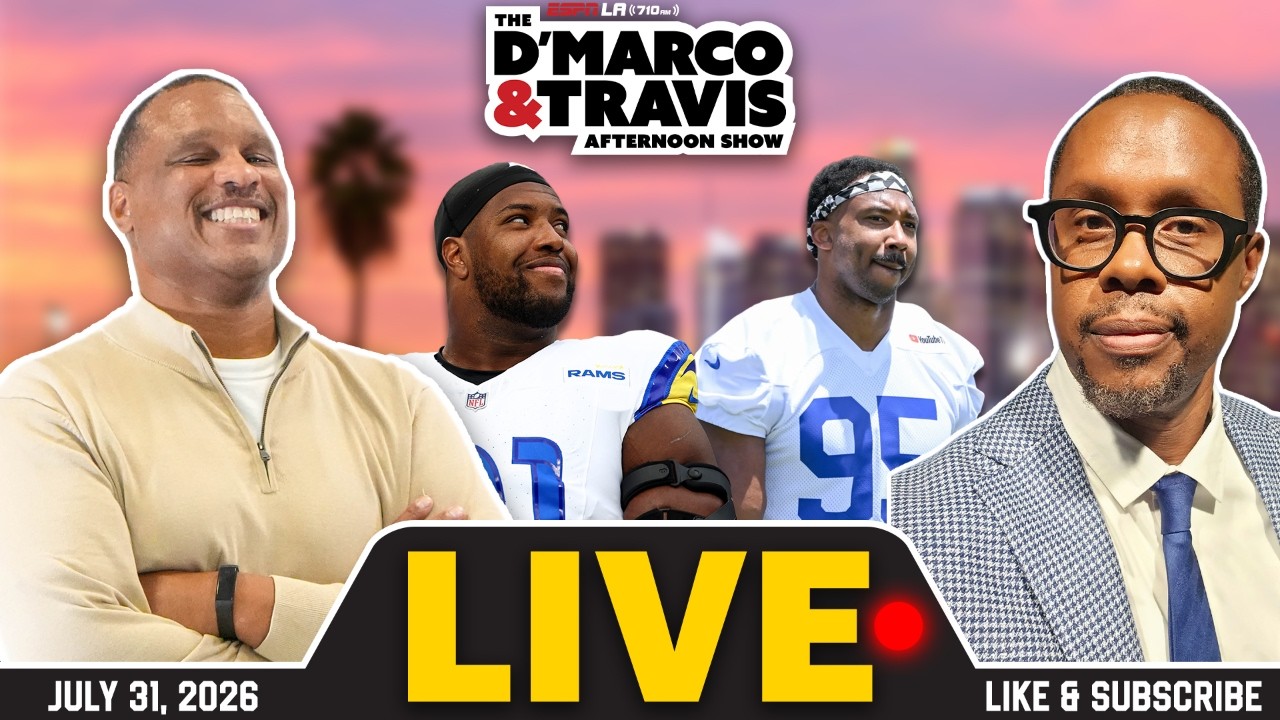 Kobie Turner Joins D'Marco & Travis LIVE! 🏈 | Rams Camp Defensive Takeaways 🐏