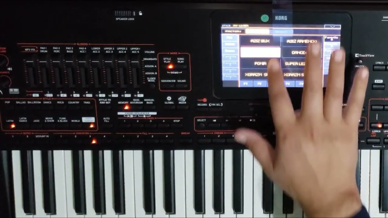 Korg pa5x, pa4x, pa3x va pa1000 elektron  cholg‘u asboblari uchun set.