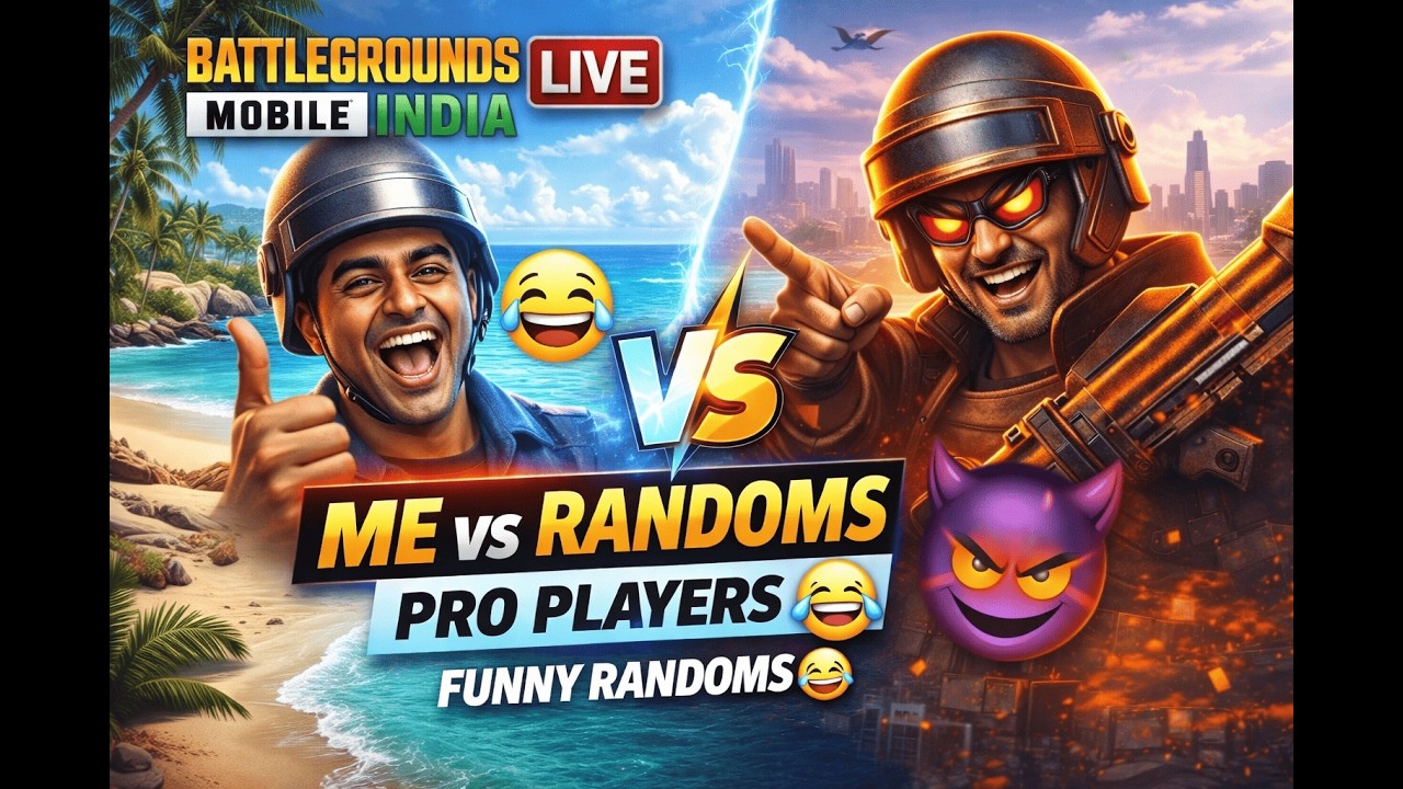 👉 BGMI LIVE 🔴 ME vs RANDOM PRO PLAYERS 😈🔥 | Funny + Clutch Gameplay #bgmi #live #hardplaygaming