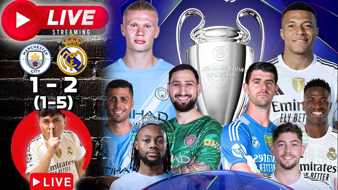 🔴 ดูสด(รีแอคชั่น)+หลังเกม | แมนซิตี้ vs เรอัลมาดริด | UCL16ทีมเลก 2