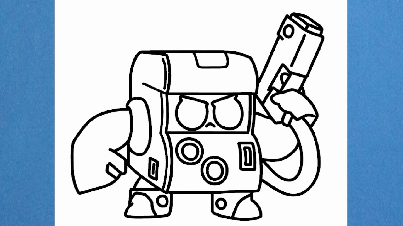 Como dibujar a 8 Bit de Brawl Stars