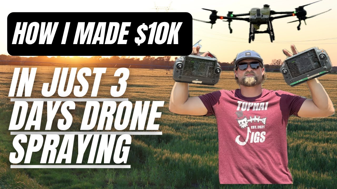 HOW I MADE 10K IN 3 DAYS SPRAYING WHEAT WITH MY DRONES