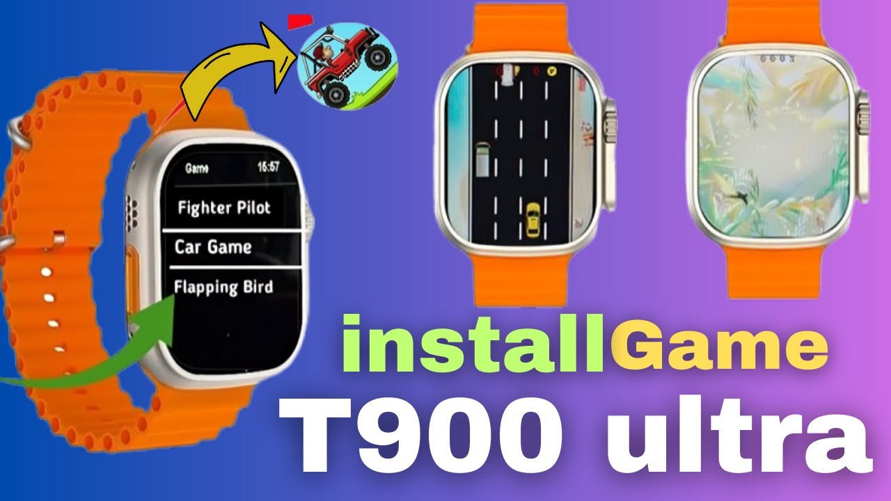 How to download game in t900 ultra smartwatch | t900 ultra smartwatch game download #smartwatch #t90