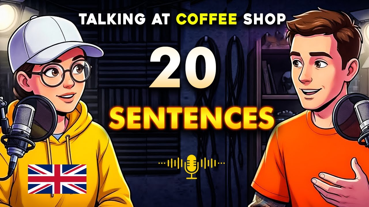 20 Everyday English Sentence To Talk At Coffee Shop | Podcast For Beginners