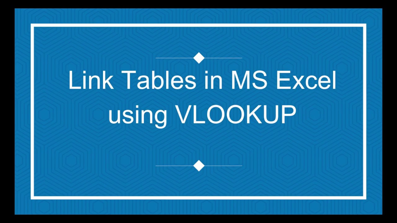 S01E08 Performing Basic VLOOKUP in MS Excel