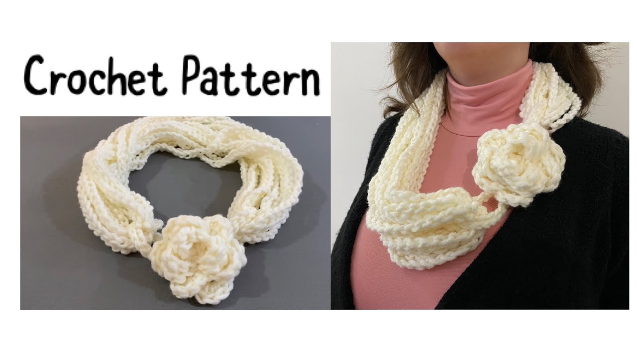 Crochet pattern /collana scalda collo facilissima