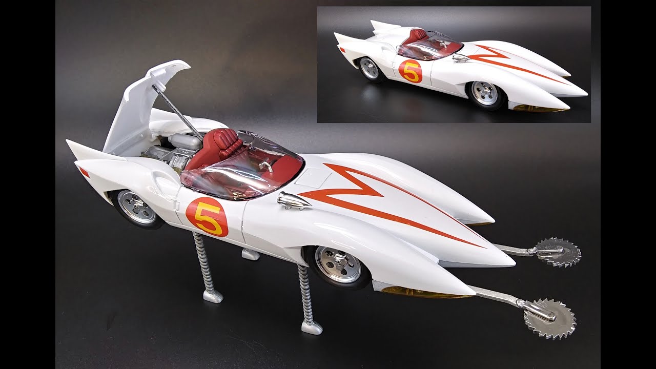 Обзор набора для сборки Speed ​​Racer Mach 5 в масштабе 1/25. Polar Lights POL990 Mach V. Аниме, ...