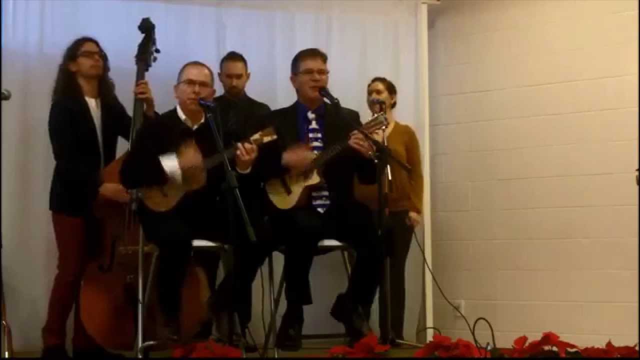 MP Mark Warawa and Peter Luongo play Feliz Navidad at Christmas Open House 2014