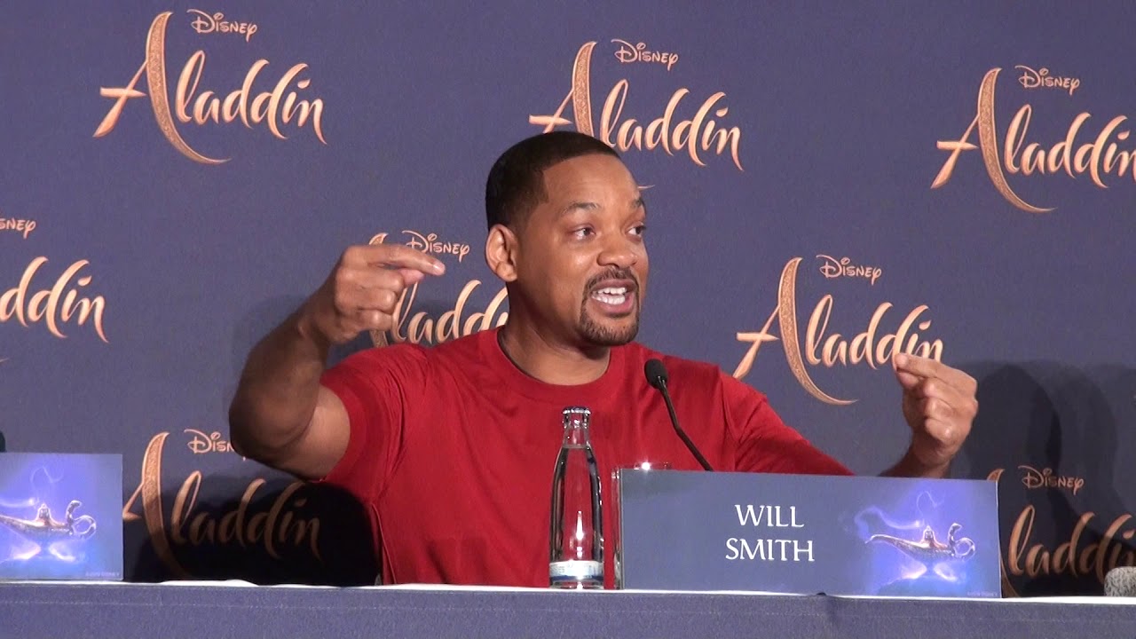 ALADDIN Пресс-конференция в Берлине - Уилл Смит - Наоми Скотт лучшие веселые моменты