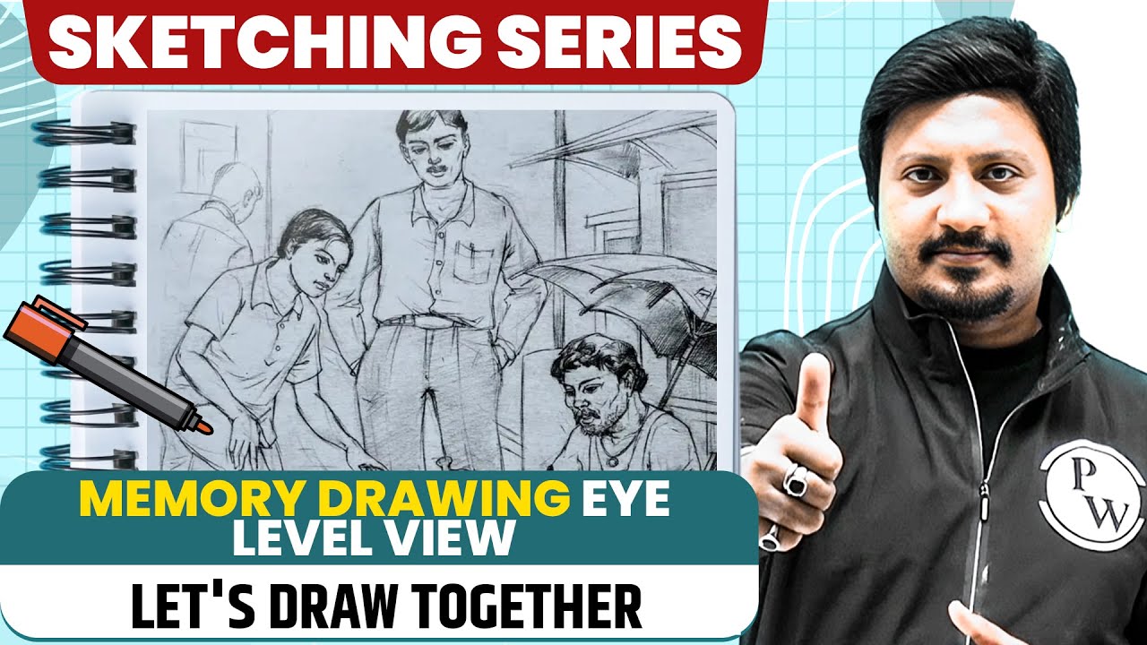 MEMORY DRAWING EYE LEVEL VIEW   - Step by Step | NIFT,NID,UCEED,NATA,JEE Mains Paper 2