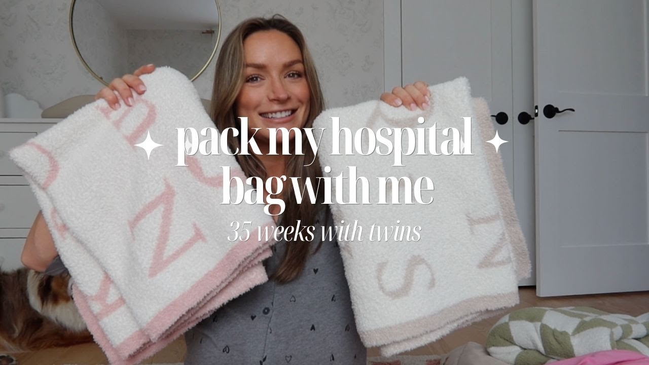 WHAT'S IN MY HOSPITAL BAG: pack with me, 35 weeks with twins