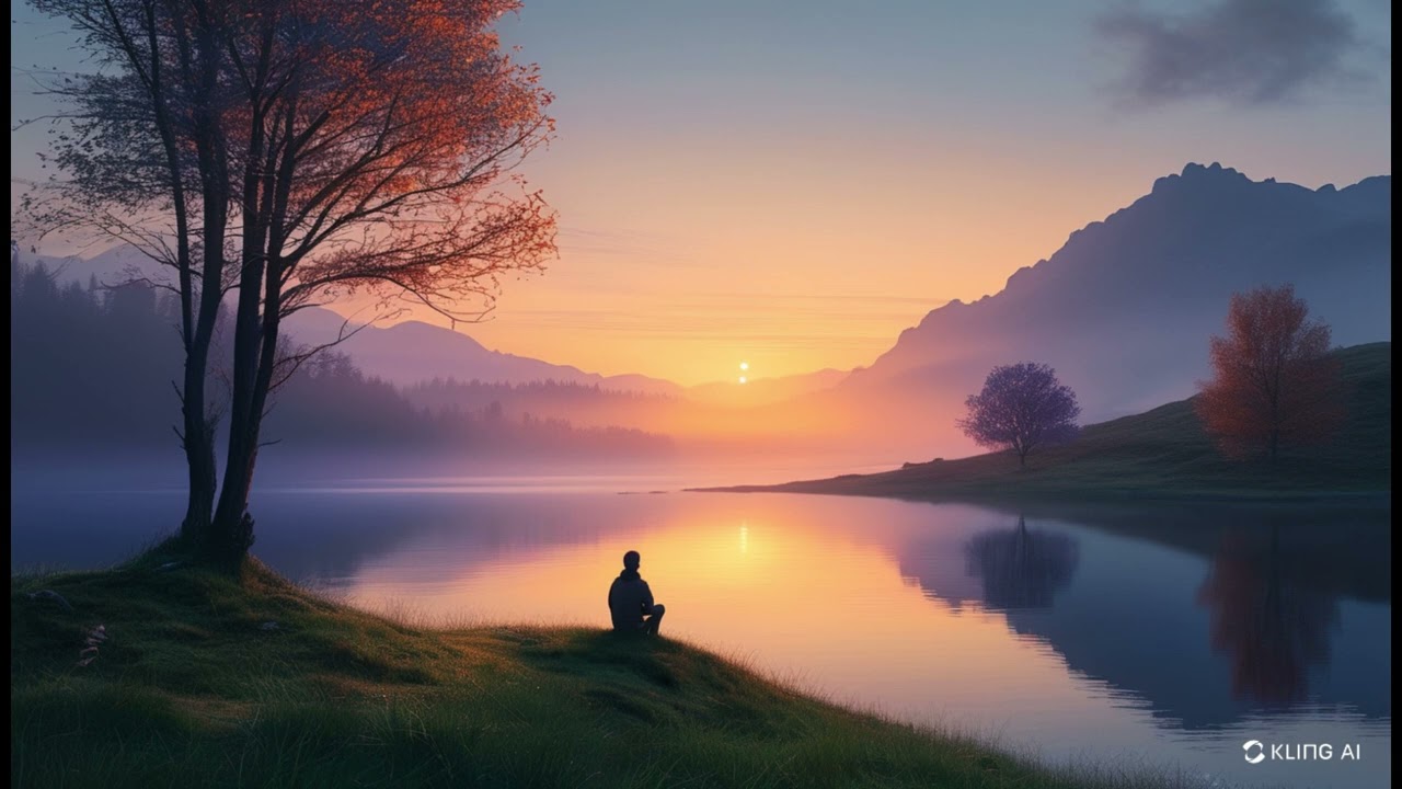 Evening Serenade(AI가 작곡한 조용하고 사색적인 분위기를 가진 곡)